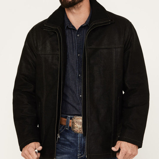 Herren Pilotenjacke mit wärmendem Teddyfutter und markanten Ziernähten Shop Nory