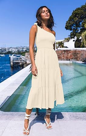Damen Maxikleid mit ärmellosem Design und elastischem Bustier Shopnory