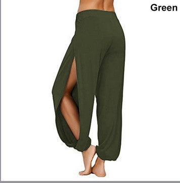 Damen luftige Freizehhose mit seitlichen Schlitzen Shopnory