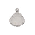 Damen Anhänger mit Buddha-Motiv aus hochwertigem Halbedelstein und funkelnden Zirkonia Shop Nory