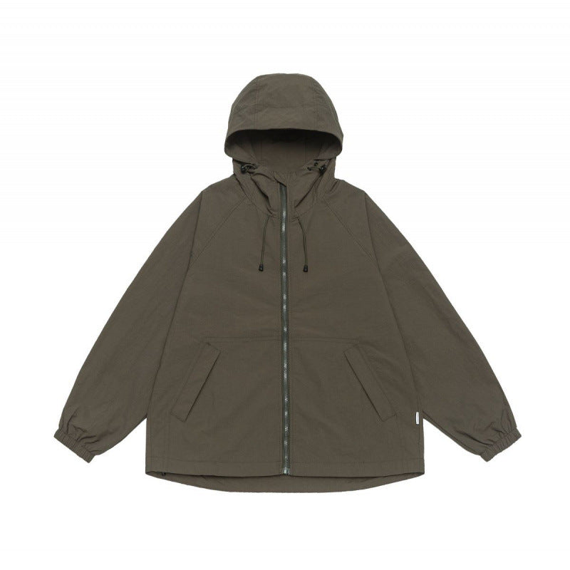 Unisex Weitgeschnittene Kapuzenjacke im Parka‑Style mit verlängertem Rückenteil und Tunnelzug Shop Nory