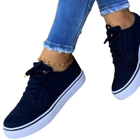 Damen Sneaker mit modischem Textilobermaterial und dämpfender Sohle