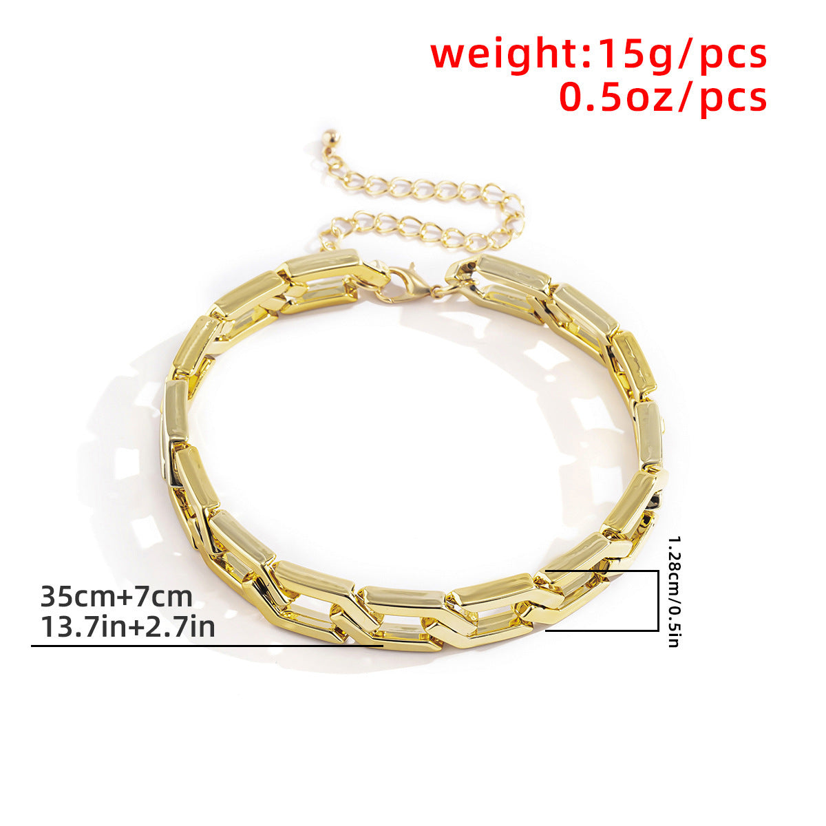 Damen modisches Kettenhalsband mit geometrischem Design Shop Nory