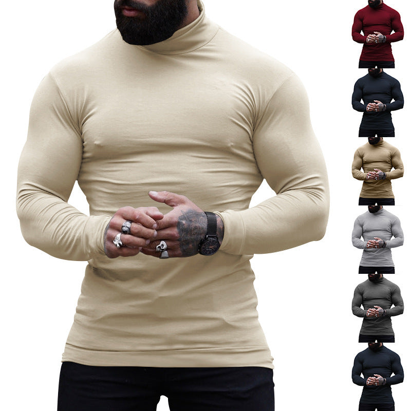 Herren Schmal geschnittenes Rollkragen-Feinstrickshirt mit Stretchkomfort Shop Nory