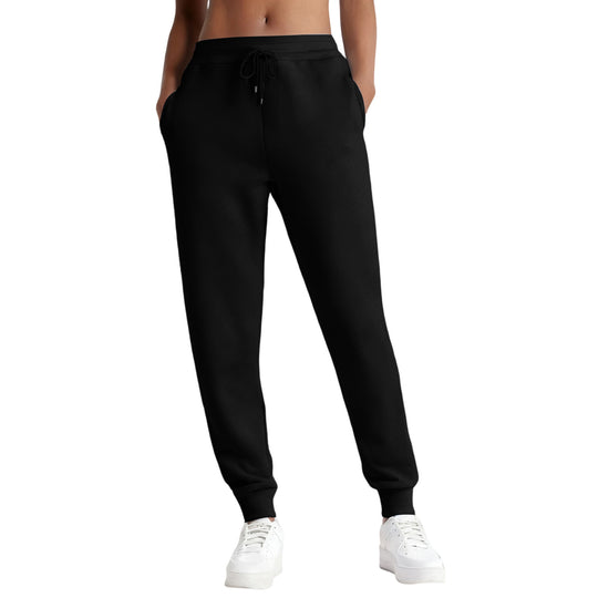 Damen nan schmale High‑Waist Sweat-Jogginghose mit hohem Komfortbund, verstellbarem Kordelzug und elastischen Knöchelbündchen Shop Nory