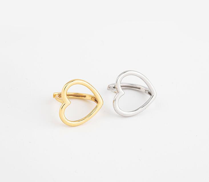 Damen Ohrstecker mit herzförmigem Design und elegantem Edelstahlrahmen Shop Nory