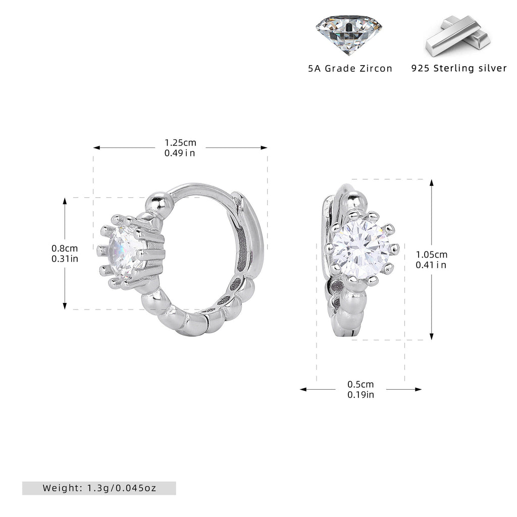 Damen Ohrhänger mit funkelndem 5A Zirkon und hochwertigem 925 Sterling Silber Shop Nory