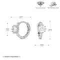 Damen Ohrhänger mit funkelndem 5A Zirkon und hochwertigem 925 Sterling Silber Shop Nory
