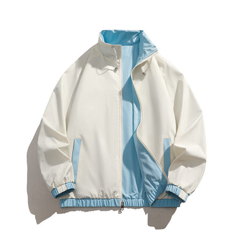 Herren sportliche Übergangsjacke mit elastischen Bündchen und praktischen Reißverschlusstaschen