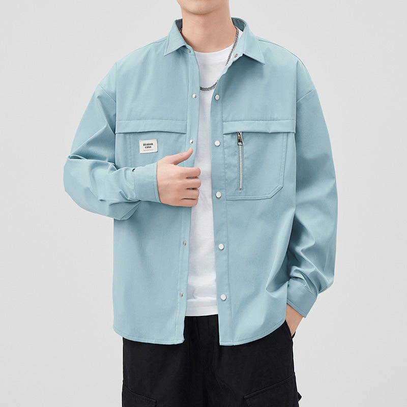 Herren Modische Utility-Jacke mit praktischen Taschen Shop Nory