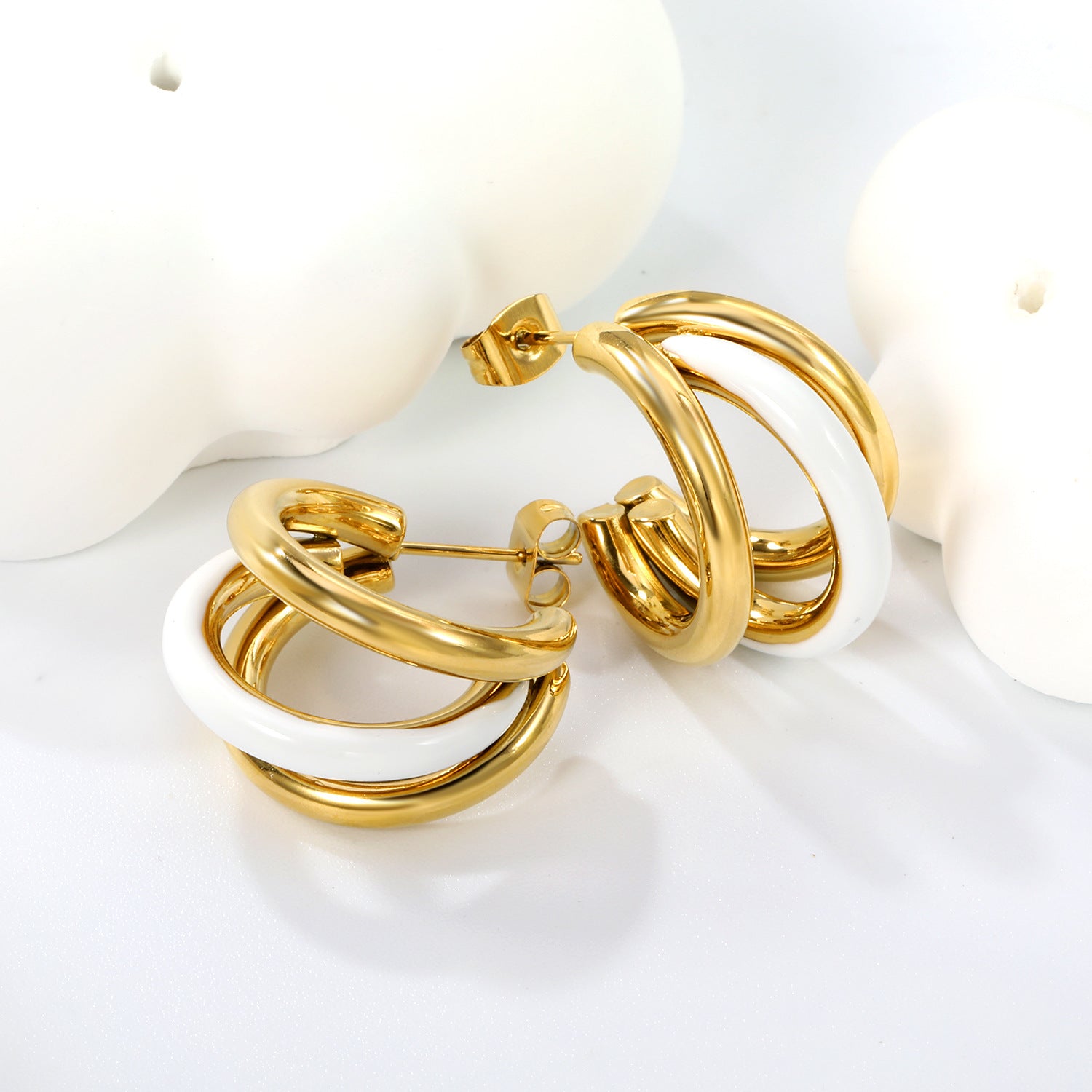 Damen Moderner Hängender Ohrschmuck mit doppeltem Design Shop Nory