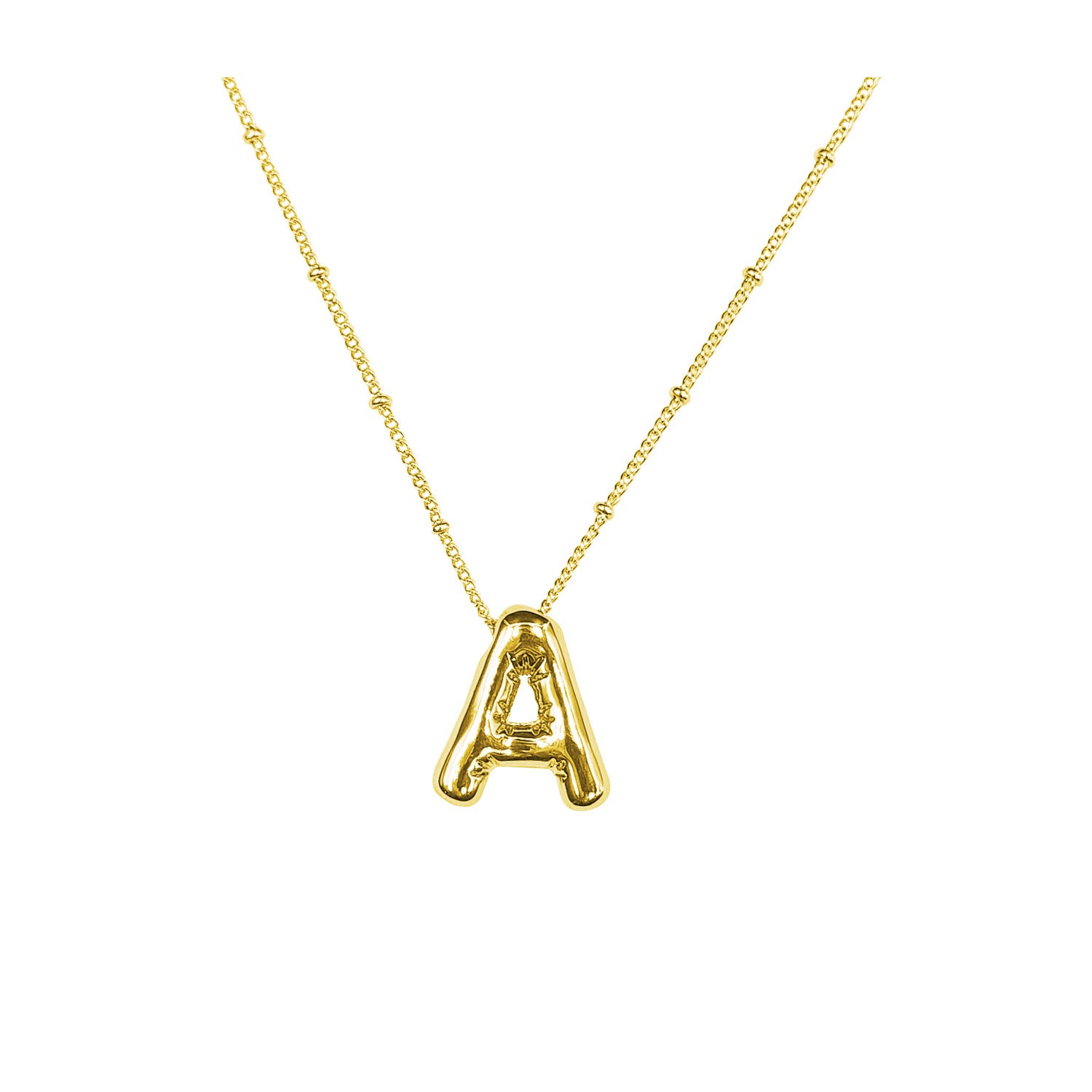 Damen Halskette mit geschwungenem Minimalisten-Anhänger und hochwertiger Gliederkette Shop Nory