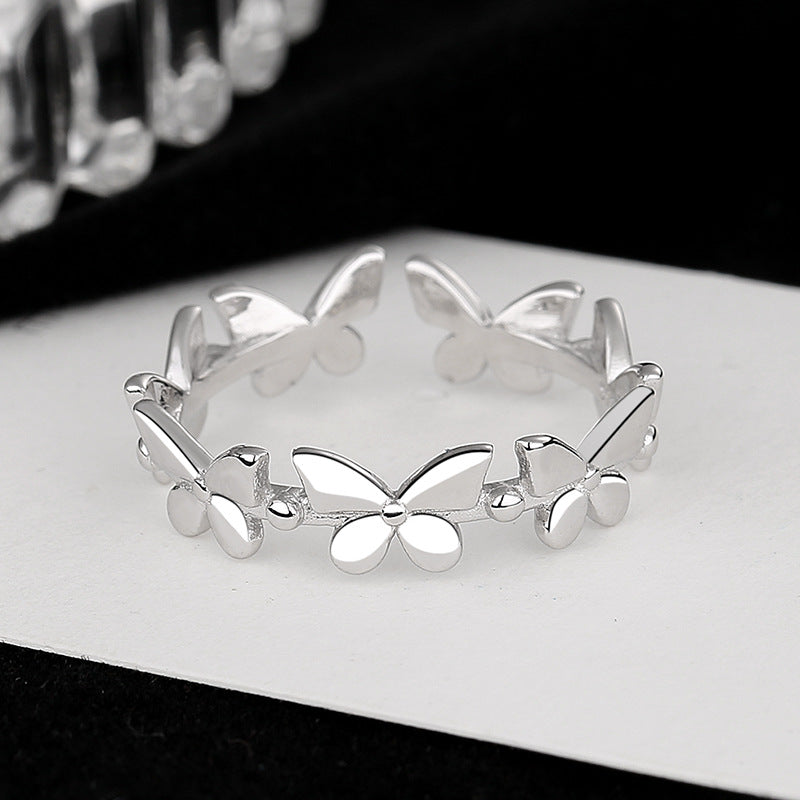 Damen Ring mit filigranem Schmetterlingsdesign Shop Nory