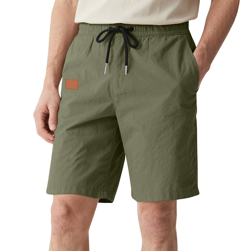 Herren nan schnelltrocknende Badeshorts im Bermuda-Schnitt mit elastischem Bund und Kordelzug