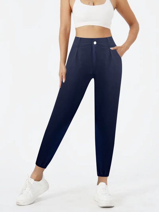 Damen Hochtaillierte Chino-Hose mit schmalem Knöchel-Bündchen Shop Nory