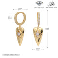 Damen Ohrhänger mit traumhaften Herzanhängern aus 925 Sterling Silber Shop Nory