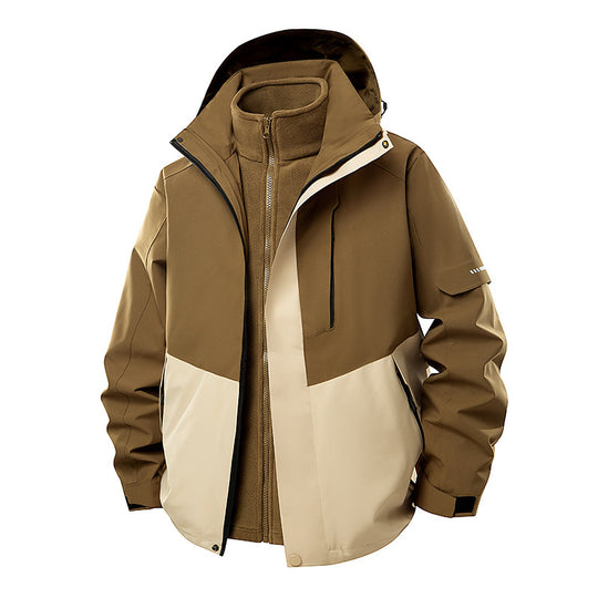 Herren Multifunktionale Winterjacke mit abnehmbarer Kapuze Shop Nory