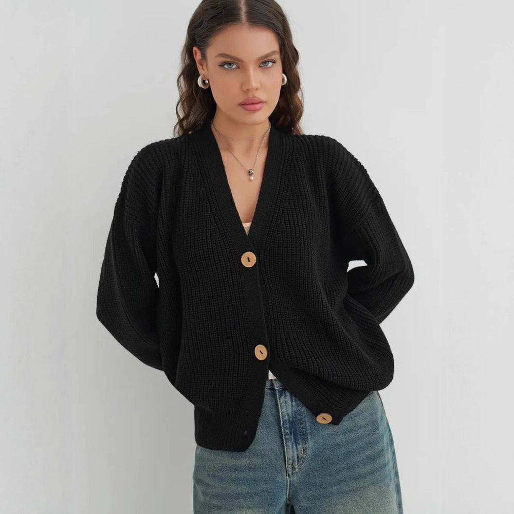 Damen lässiger Strickcardigan