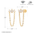 Damen Ohrhänger mit elegantem Anhänger aus 925 Sterling Silber und funkelndem Zirkon Shop Nory