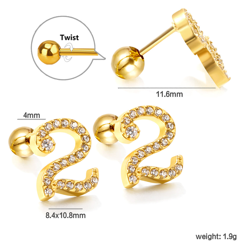 Damen Ohrstecker mit funkelndem Kristall und elegantem Design Shop Nory