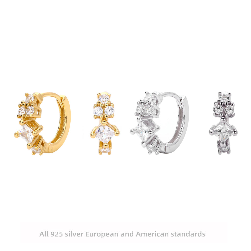 Damen Elegante Ohrringe mit funkelnden Zirkonia und hochwertigem 925 Sterling Silber Shop Nory