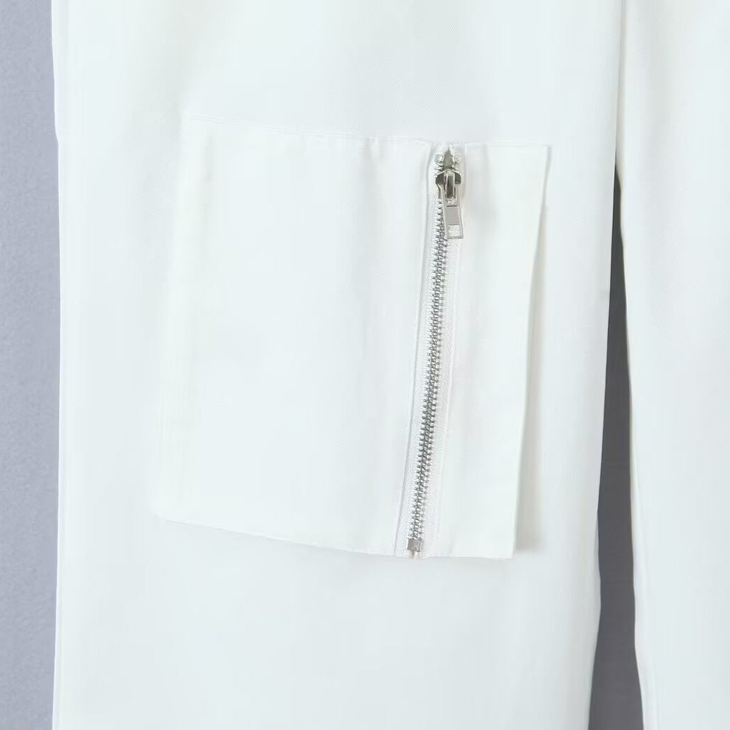 Damen Weite Cargo-Hose mit hoher Taille und Utility-Taschen Shop Nory