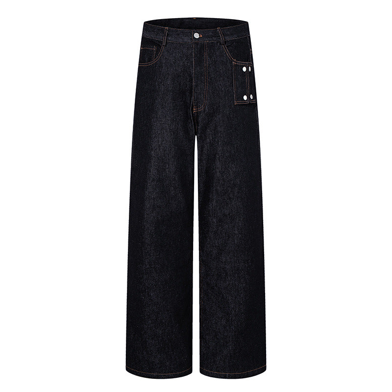 Damen Hochtaillierte Wide‑Leg Jeanshose mit Utility‑Tasche Shop Nory