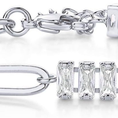 Damen Glamouröses Armband mit funkelnden Zirkonia-Steinen Shop Nory