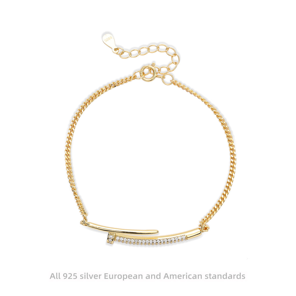 Damen Armband aus hochwertigem 925 Sterling Silber mit funkelnden Zirkon-Akzenten Shop Nory