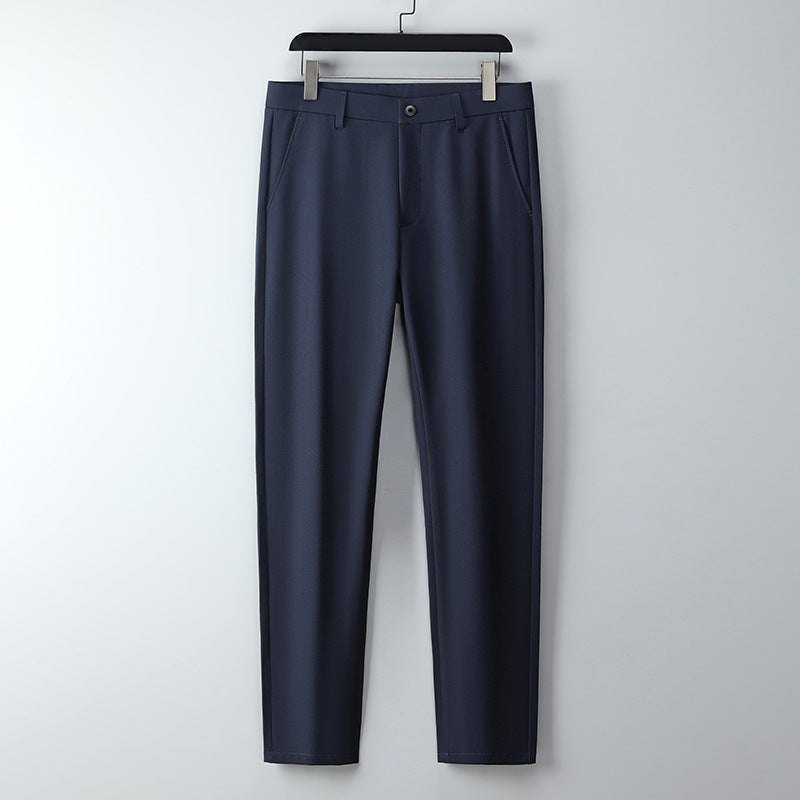 Herren Schmal geschnittene Anzughose aus Stretchtwill mit geradem Bein Shop Nory
