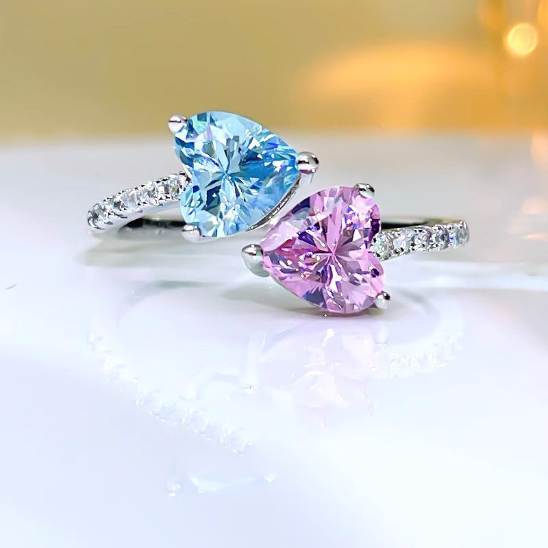 Damen Herzförmiger Schmuckring mit Zirkonia Shop Nory