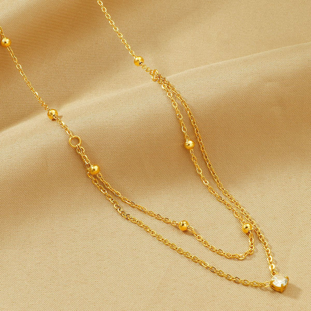 Damen Triple Strand Perlen Kettenhalskette Shop Nory