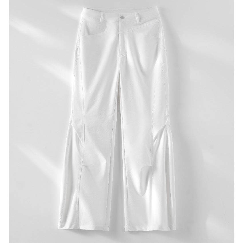 Damen Weite High‑Waist-Hose mit eingesetztem Beinschlitz und markanten Eingrifftaschen Shop Nory