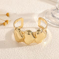 Damen Offener Armreif mit hochwertigem Herzdesign Shop Nory