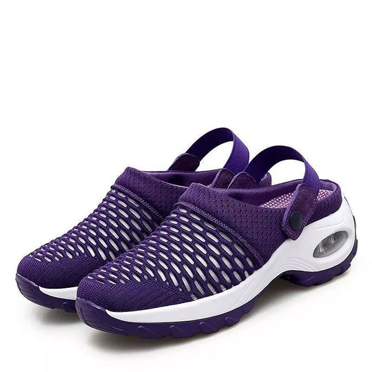 Damen Atmungsaktiver Mesh-Sportclog mit verstellbarem Fersenriemen und Luftdämpfung Shop Nory