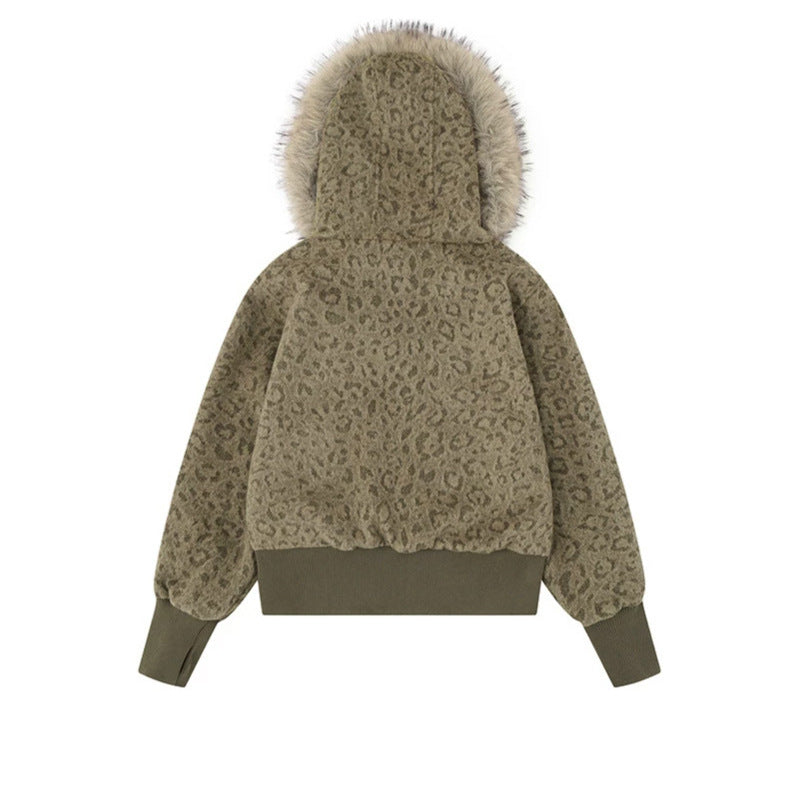 Damen Teddy-Fleece Bomberjacke mit Kapuze und Kunstfellbesatz Shop Nory