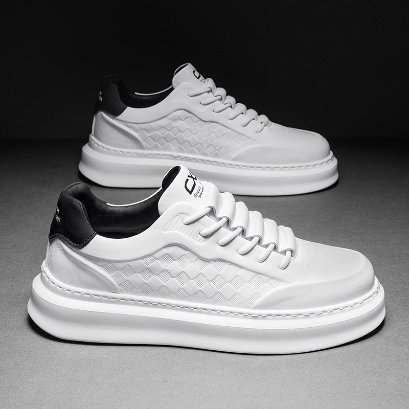 Herren Voluminöse Low-Top Plateau-Sneaker mit geprägter Wabenstruktur Shopy Nory