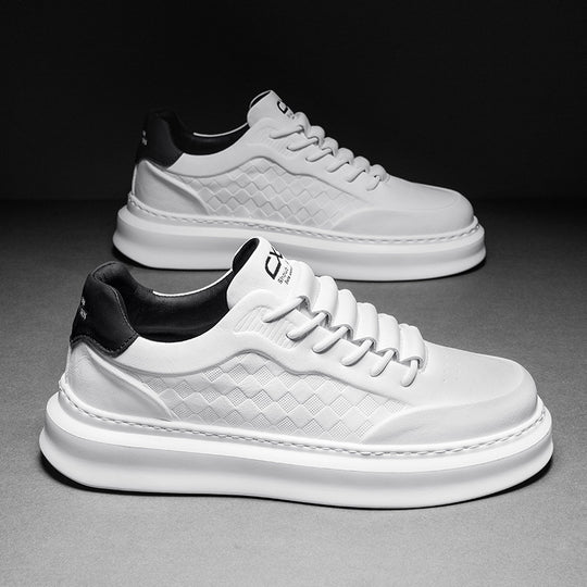 Herren Voluminöse Low-Top Plateau-Sneaker mit geprägter Wabenstruktur Shopy Nory