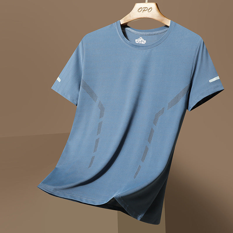 Herren nan atmungsaktives Funktions-T-Shirt aus Mikrofasern mit Belüftungszonen Shopnory