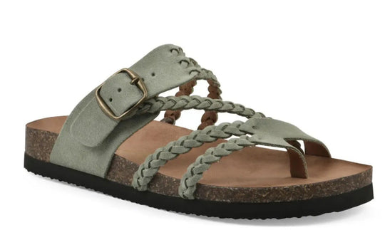 Damen Riemchen-Sandalen mit geflochtenem Design und verstellbarem Riemen
