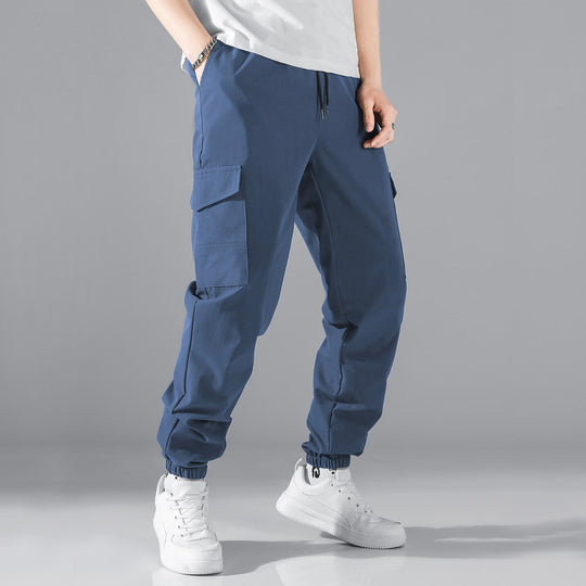 Herren nan Cargo-Jogginghose mit elastischem Tunnelzugbund und aufgesetzten Klappentaschen Shop Nory