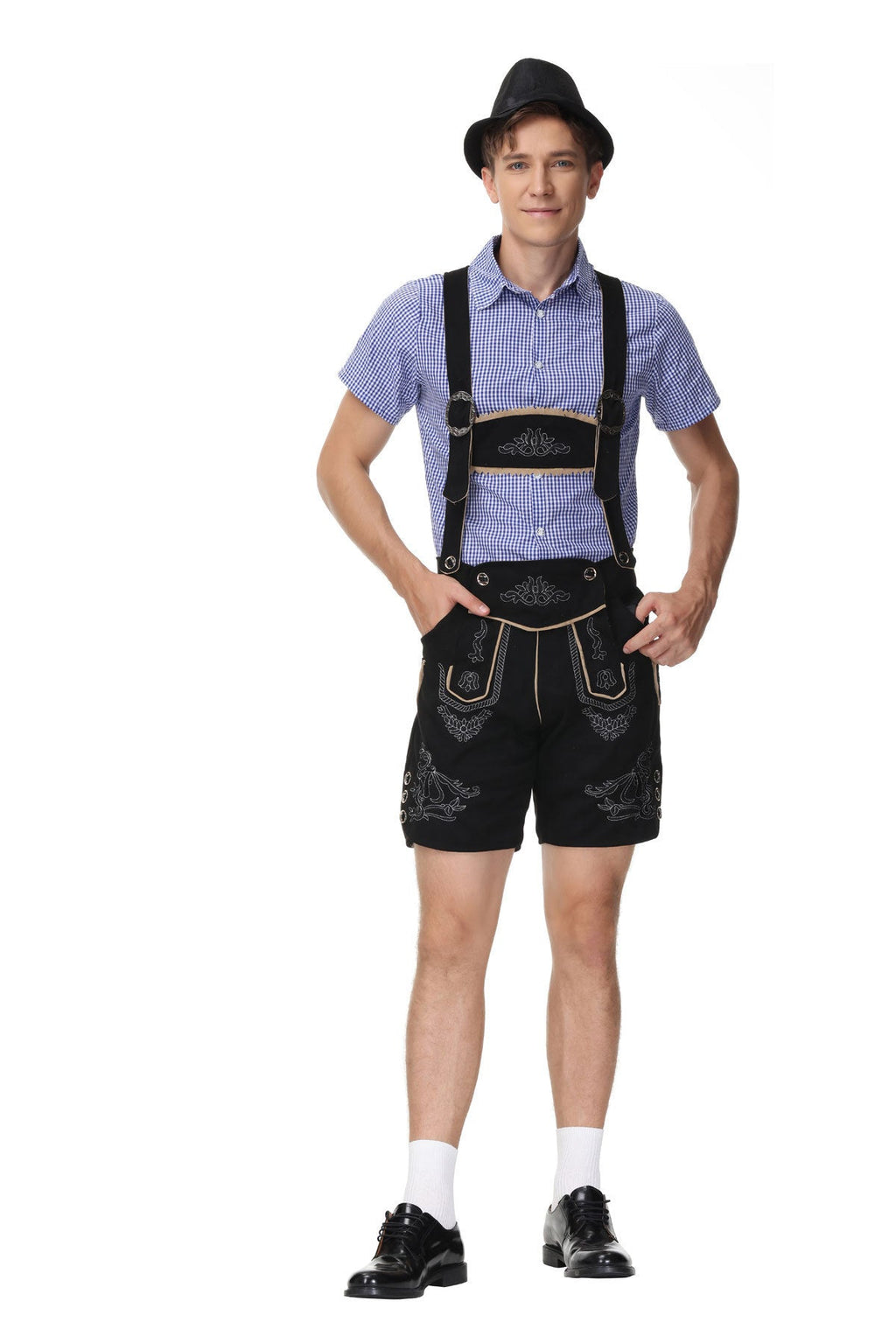 Herren Stilvolles Trachten-Outfit mit aufwändigen Stickereien und modernen Akzenten