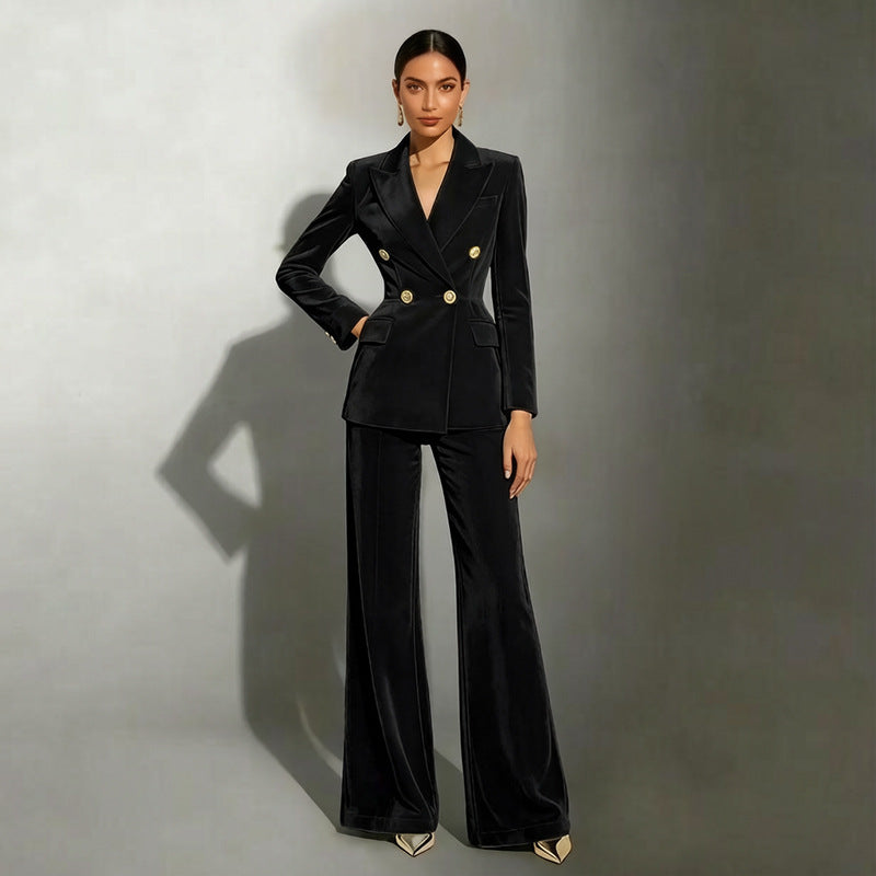 Damen Elegantes und Hochwertiges Samtanzug Shop Nory