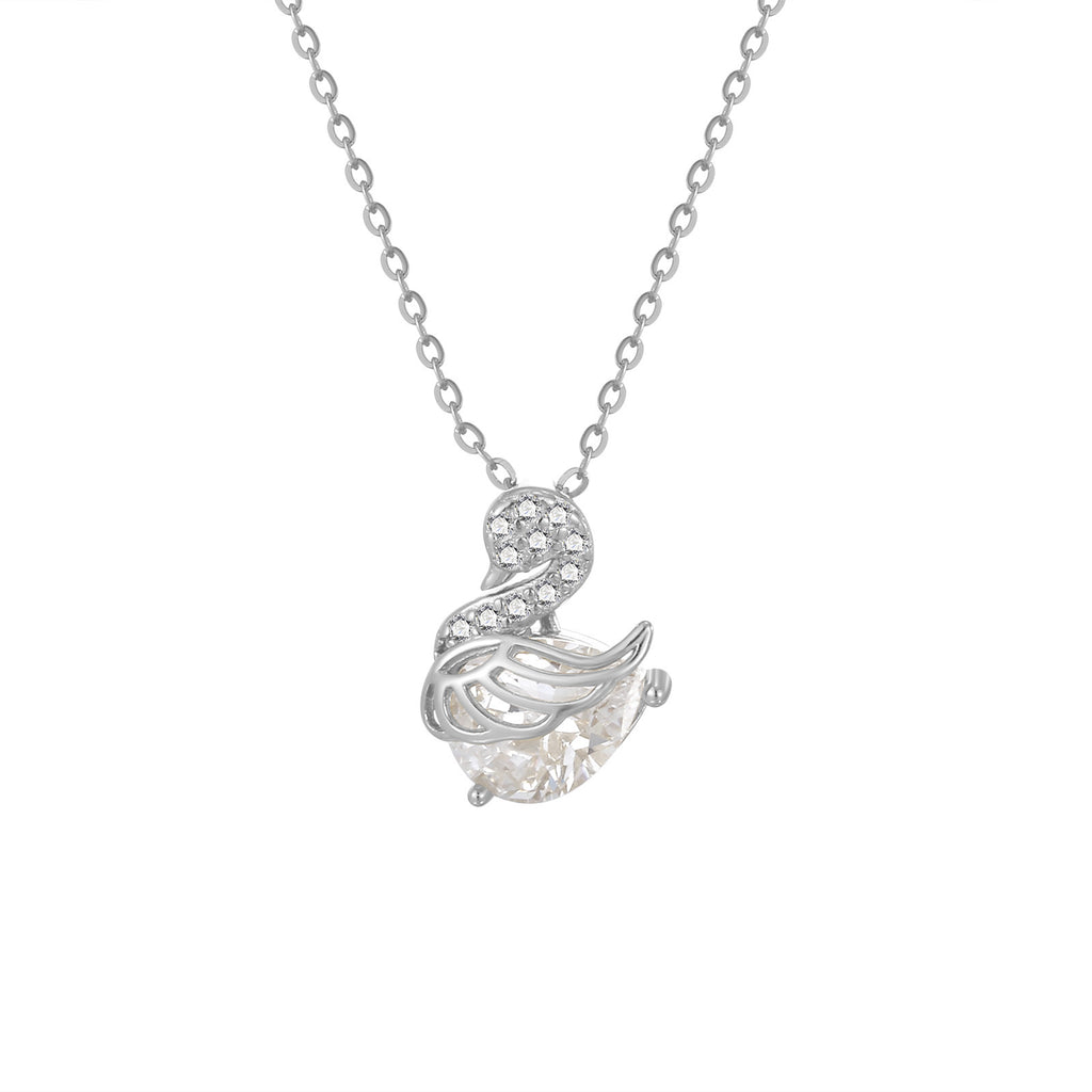 Damen Halskette mit eleganter Schwanenansicht Shop Nory
