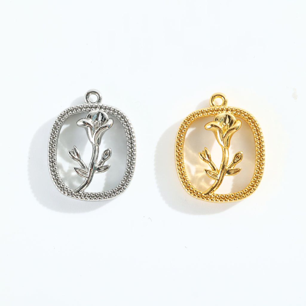 Schmuckanhänger mit floralem Design Shop Nory