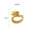 Damen stilvoller geschwungener Designring Shop Nory