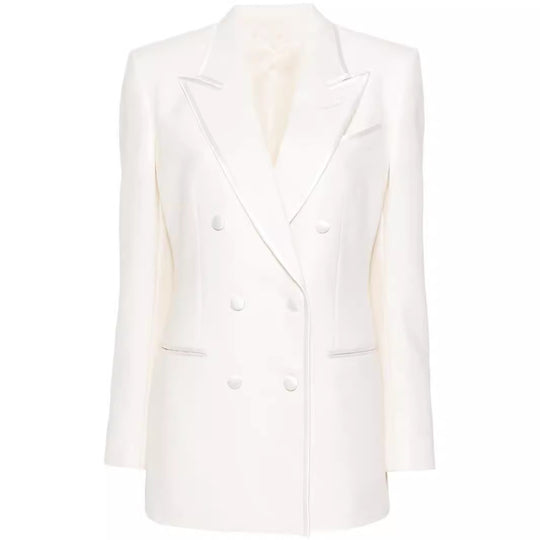 Damen Doppelreihiges Longblazer‑Hosenanzug mit Marlene‑Weitbeinhose und schlanker Silhouette Shop Nory