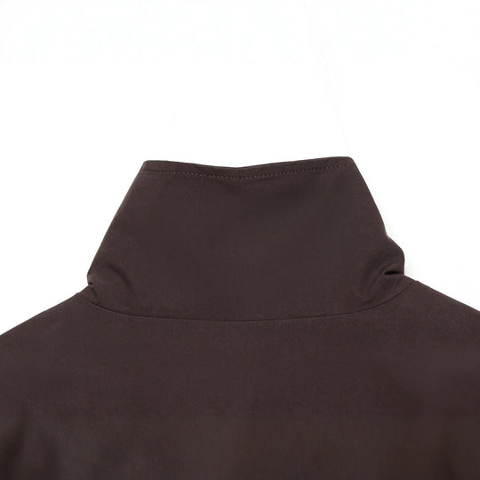 Damen utilitaristische Kurzjacke mit Reißverschluss und Hemdkragen Shop Nory