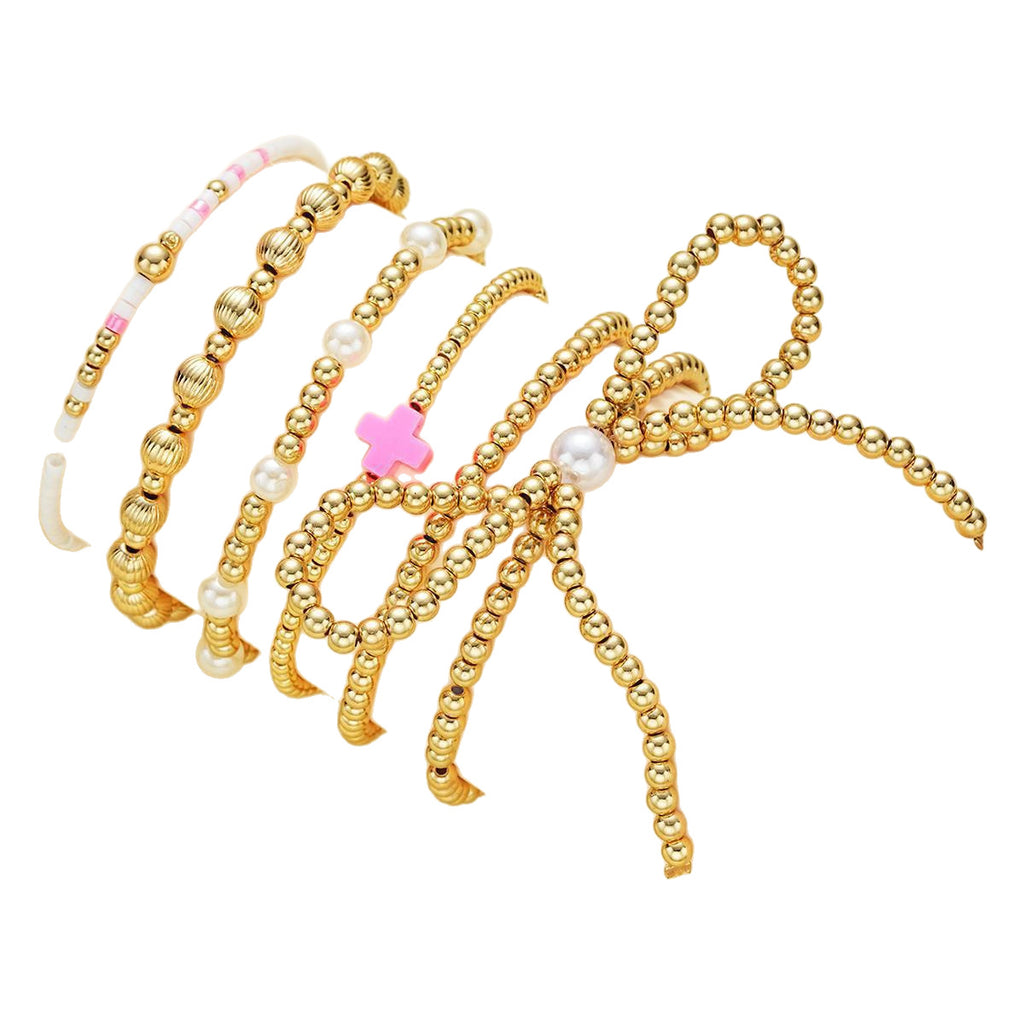 Damen Armband-Set mit spielerischen Perlen und eleganten Akzenten Shop Nory