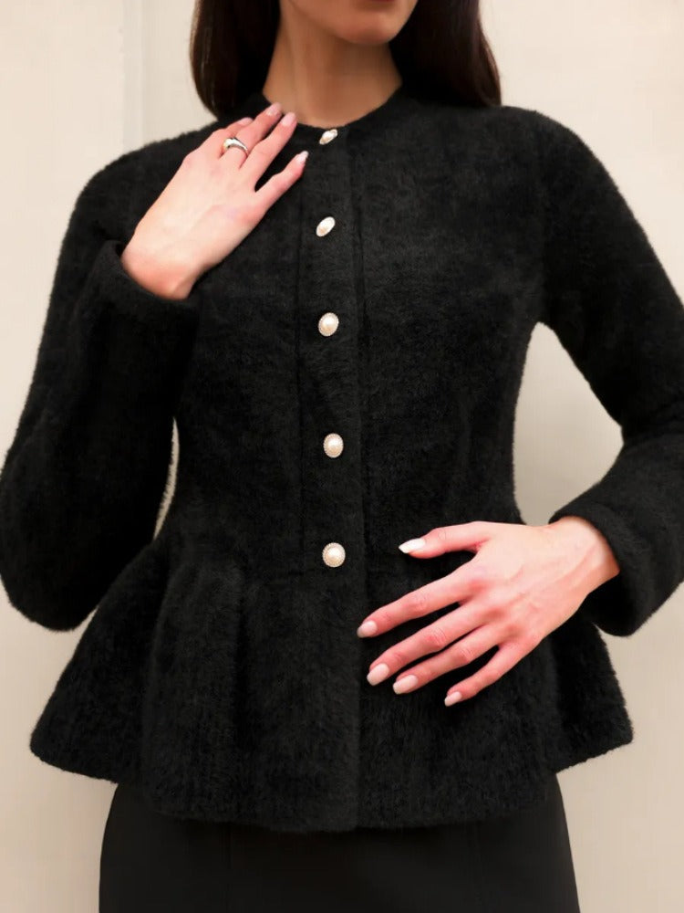 Damen Modische Strickjacke mit taillierter Passform Shop Nory